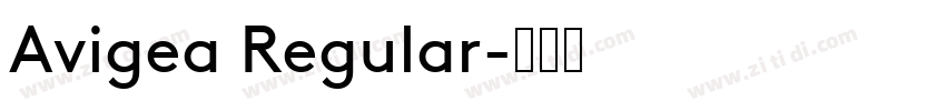 Avigea Regular字体转换